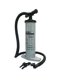 Double action hand/floor pump