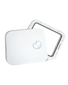 INDUSTRIAL Access Hatch w/Detach. Cover, 12 7/16 x 14 3/16 '' (316 x 360mm), White
