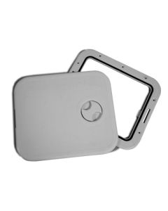 INDUSTRIAL Access Hatch w/Detach. Cover, 12 7/16 x 14 3/16 '' (316 x 360mm), Grey