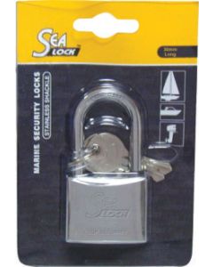 Marine Padlock, SeaLock, w/long shackle, 1-12/64'' (30 mm)