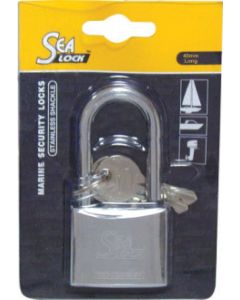 Marine Padlock, SeaLock, w/long shackle, 1-37/64'' (40mm)