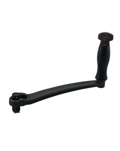 Lofrans' Winch Handle, Anodised Aluminium, with lock and speed handle, 8'' (20 cm), Black