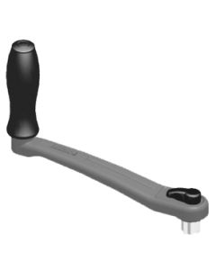 Lofrans' Winch Handle, Anodised Aluminium, with lock, 9-27/32''(25cm), Black