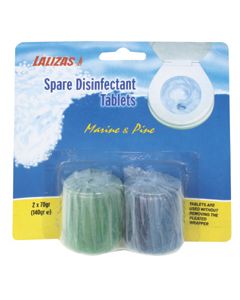 Spare Disinfectant Tablets for 'DSRU' Marine, & Pine (2 Tablets)