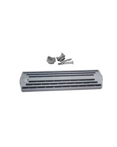Set Ladder Step w/fittin. f/Ø55/64''(22mm) tube, L. 7-3/32''(18cm),Grey