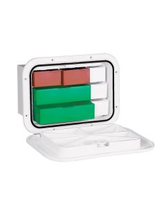 TOP LINE Storage Hatch w/Drawers, White, 10-5/8 x 14-49/64''(270x375mm)
