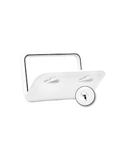 TOP LINE Hatch w/Lock, White, 12-13/32 x 17-21/64''(315x440mm)