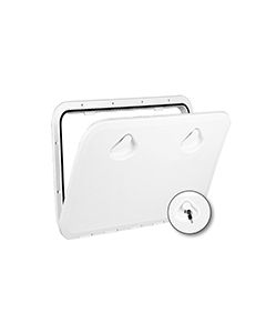 TOP LINE Hatch w/Lock, White, 18-7/64 x 20-43/64''(460x525mm)
