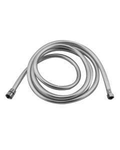 Shower Hose Braid, 4,9ft (1,5m), 1/2''-3/8'' threads, Silver-Grey
