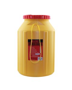 LALIZAS Storage Bottle for Distress Signals/Pyrotechnics 3,17gal (12L),Yellow