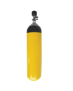 Spare Compressed Air Cylinder 6L & Valve 300bar Assembled, with air