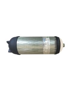 Spare Compressed Air Cylinder 9L & Valve 300bar Assembled, with air