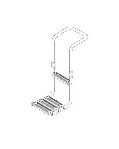 Immersed Platform Ladder, Inox 316, L.34-4/64 x W12-51/64'' (L865xW325mm)