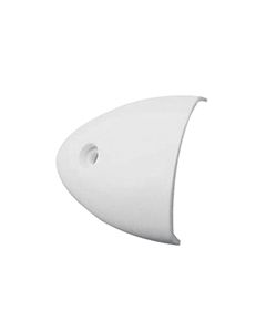 Ventilation Clam Shell Cover, 3'' x 2'' x 1'' (55 x 50 x 12 mm), White