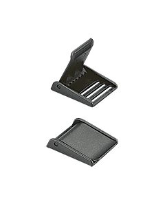 Buckle for 2'' (50mm) Webbing, w/ Notches, Plastic, Black