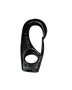 Snap Hook w/Eye Ø25/64 x 1-59/64''(10x49mm), f/Ø15/64''(6mm) Cord, Polyam. Black
