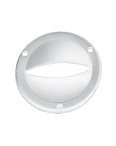 Ventilation Clam Shell Cover, Round, 3 3/8'' (Ø87 mm), White