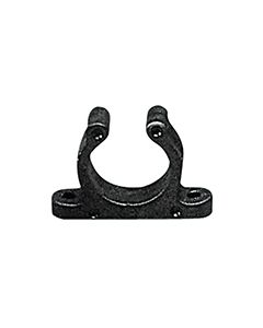Plastic Support Clip, Screwed, Ø3/4'' (Ø20 mm), Black