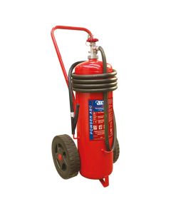 Fire Extinguisher Wheeled,Dry Powder,55lbs(25kg), Stored Press. w/Hose&Nozzle,SOLAS/MED(EN,FR,ES,PT)