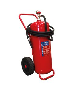 Fire Extinguisher Wheeled,Dry Powder,110lbs(50kg),Stored Press. w/Hose&Nozzle,SOLAS/MED EN,FR,ES,PT)
