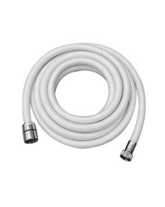 Shower Hose Braid, 9,8ft (3m), 1/2''-3/8'' threads, White