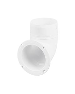 Ventilator Connector, Elbow, Ø5'' (102 mm), White