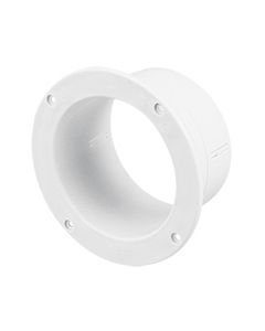 Ventilator Connector, Straight, Ø5'' (102 mm), White