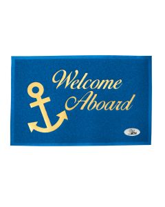 Welcome mat with firm backing, pvc - blue - 23-5/8 x 35-7/16''(60X90cm)