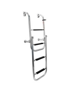 Foldable Ladder, 2+2 steps, Inox 316, 90⁰, L 42'' x W 11'' (1060 x 280 mm)