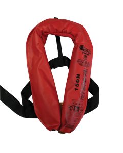 LALIZAS Inflatable Lifejacket Lamda, Auto, 150N, w/ Zipper, SOLAS/MED-MER