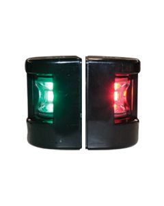 FOS LED 12 Starboard & Port Lights 112,5°, Set, with black housing