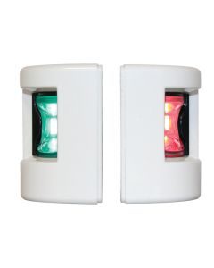 FOS LED 12 Starboard & Port Lights 112,5°, Set, with white housing