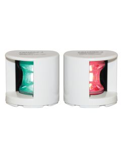 FOS LED 12 Starboard & Port Lights 112,5°, Deck mounted, Set, with white housing