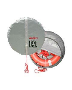 Set Lifebuoy Ring SOLAS 29-17/32''(75cm), Lifeb. Light 71325, 98ft(30m) rope, case gray