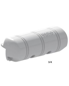 OCEAN Dock Fender, 8 -21/32 x 25-13/64'' (220x640mm), 3/4,Foam filled, White