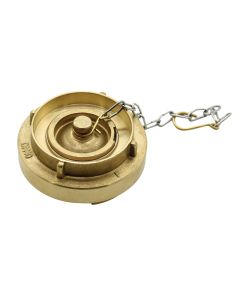 Blank Cap & Chain Storz 2" Brass