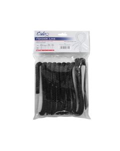 CABO Fender Line, Double Braided, w/ loop, Diameter 5/16 '' (8mm), L 6.6ft (2m), Polyester, Black