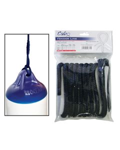 CABO Fender Line, Double Braided, w/ loop, 3/8 '' (10mm), L 6.6ft (2m), Polyester, Navy Blue