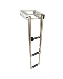 Telescopic Ladder for Platform, 3 Steps, Inox 316, L34 5/8 '' x W11 5/8 '' (L879mm x W295mm)