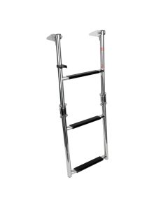Foldable Ladder for Platform, 1+2 Steps, Inox 316, L29 1/8 '' x W10 7/8 '' (L740mm x W276mm)