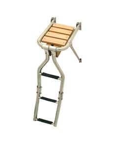 Platform with ladder, 8-17/64 x 15-23/64''(210x390mm), Inox 316